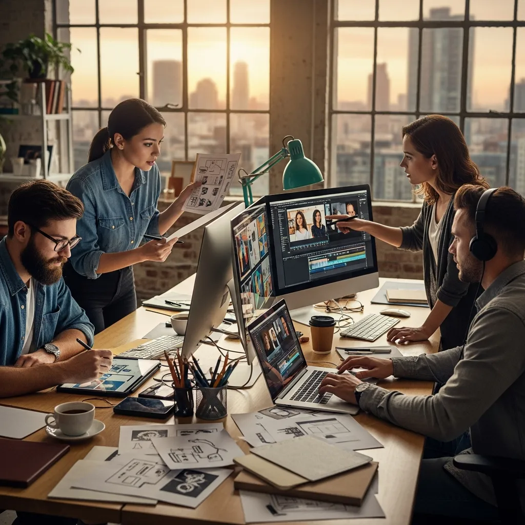 Studiomme perustajat työssään